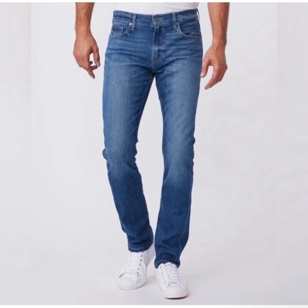 Paige Blue Federal Slim Straight Jeans 30W